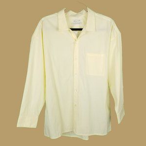Urban Outfitters NWT 100% Cotton Button Front Shirt Medium Yellow Breathable